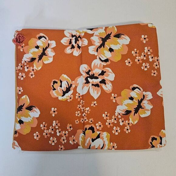 Rachel Pally orange/dark yellow Zahara  reversible foldover clutch . - Picture 2 of 4